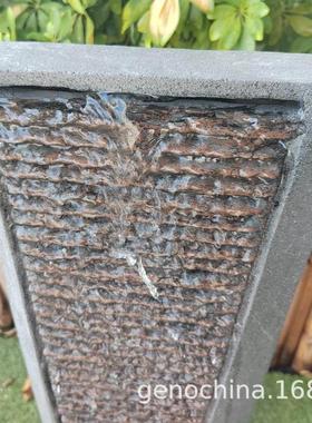 水幕式仿石壁公园室内庭院户外通用园林艺景风水装饰喷泉摆件-3