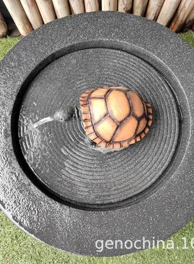 庭院园林流水乌龟吐水造型喷泉流水景观户外插电款-1