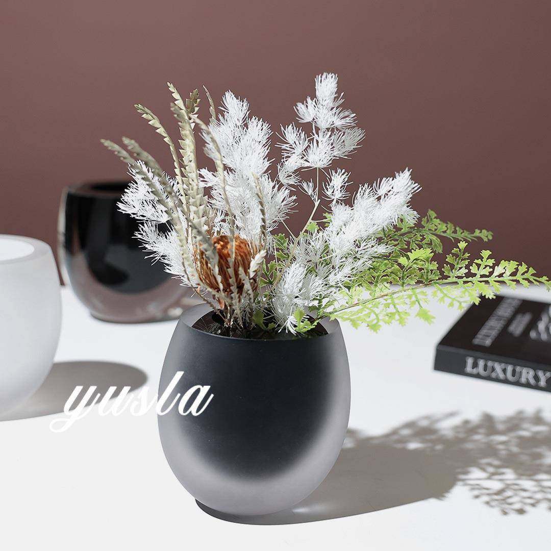 简约客厅茶几柜插干花瓶样板间玻璃花器餐厅摆件家居别墅软装饰品,淘宝优惠券,粉丝福利购,淘宝优惠卷