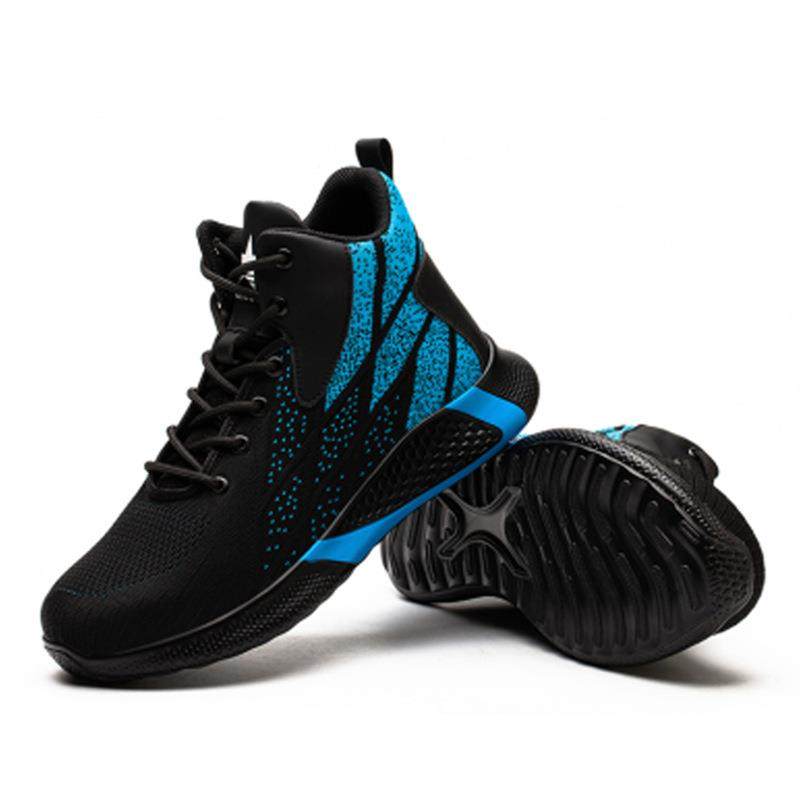 防欧四季款高帮劳保鞋男防砸穿刺透气飞码织作防滑男款安全安全工,淘宝优惠券,粉丝福利购,淘宝优惠卷