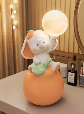 创意大象夜灯摆件卧室床头柜桌面家居装饰品日系治愈乔Z迁新居礼