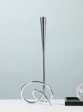 简约现代轻奢高档样售楼处蜡烛台摆件样板间N茶几客厅餐桌软装饰