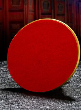 铜手摇摆件底座莲花底座摆件西藏皮革藏式家居手摇底座