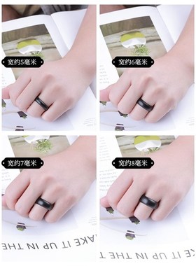 原创紫檀黑檀木头戒指男女情侣对戒尾戒手工定R制镶嵌指环单身戒