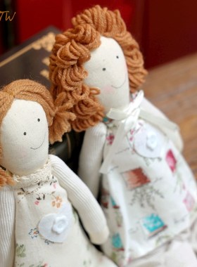 创意可爱娃娃f摆件家居装饰品客厅玄关电视柜酒柜办公桌面小摆设