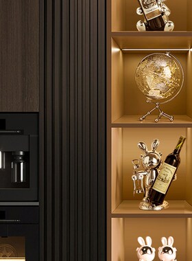 创意酒柜客厅家居装饰工艺品w电视餐桌摆设红酒架摆件现代轻奢高