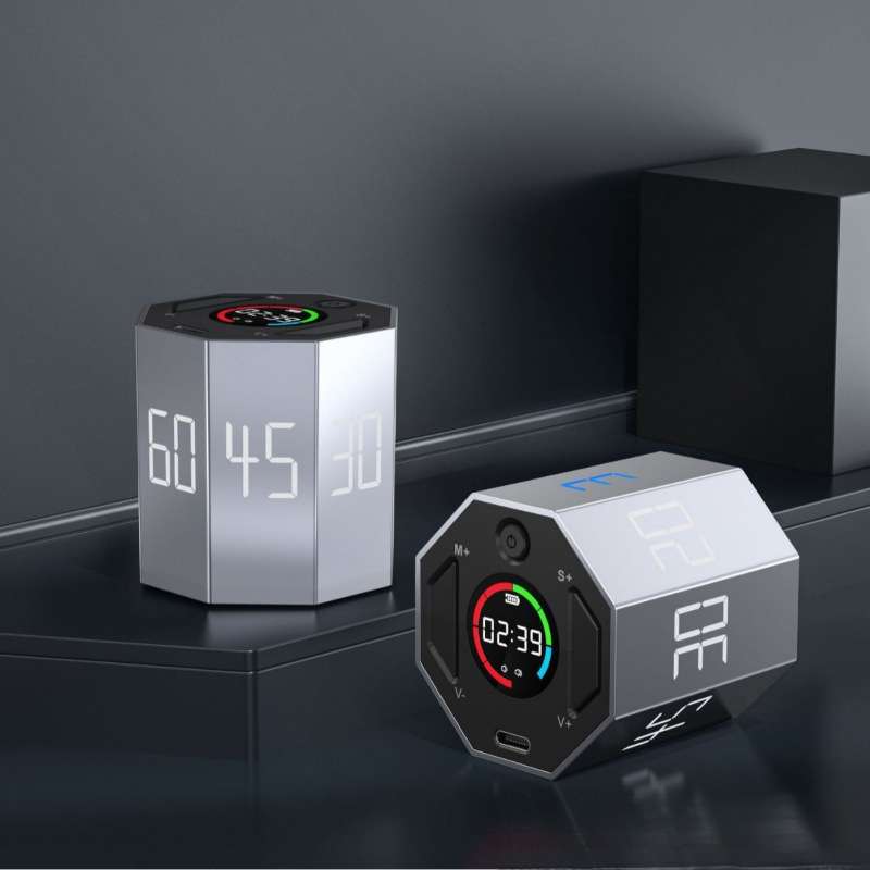 计时器时间小方管理器提醒儿童学习自律沙漏厨房八面定时器 - 图0