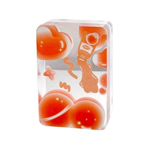 咕卡大冰桶麻将磁吸咕卡砖套装桶透明小冰块高颜值亚克力diy砖块 - 图3