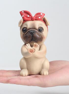 创意多功能眼镜收纳家居办公室桌面装饰品卡通动物树脂眼镜架摆件