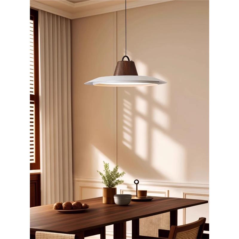 渔夫帽吊灯中古风创意吧台饭厅设计师2024新款高级简约餐厅吊灯 - 图0