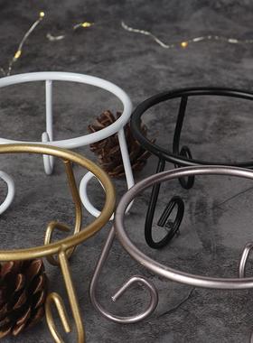 创意简约水晶球托架圆球底座支架矿物球座架装饰支撑架子金属架