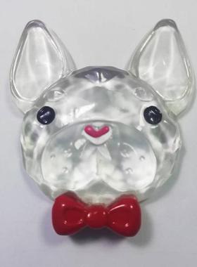 客厅房间装饰树脂摆件狗头透明树脂棱镜工艺品创意纪念礼品摆件