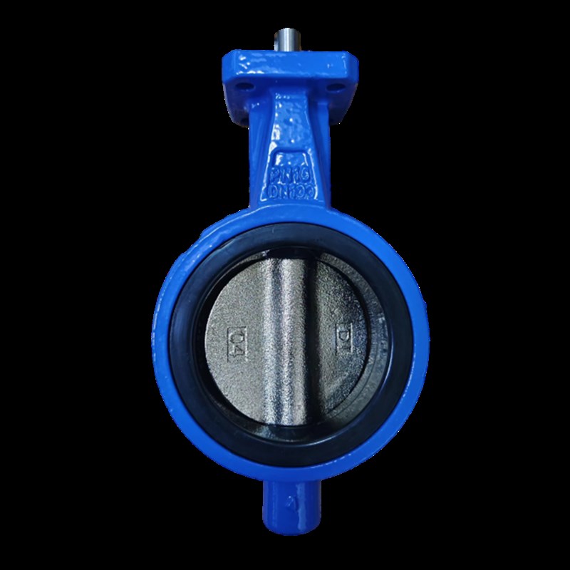 D371X/F-16Q 对夹式衬胶蝶阀 手柄涡轮 四氟 W乙丙橡胶软密封 - 图3