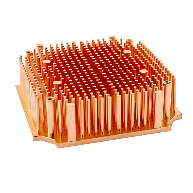 被动散热器兆东锻造一体式针柱式紫铜散热器显卡服务器高功率 - 图1