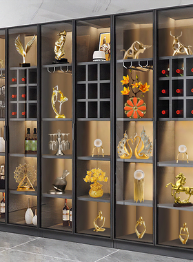 高档酒柜摆件工艺品客厅玄关电视柜D展示柜餐柜轻奢装饰品2023年
