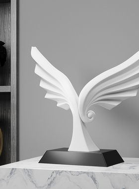 大鹏展翅摆件老板公室展示柜级D感艺术轻奢档电视柜酒柜装饰