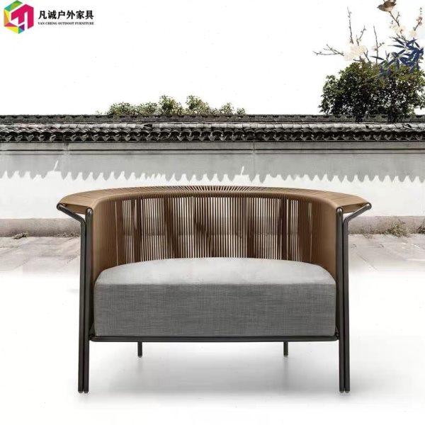 户外沙发藤编室外家具简约休闲花园售楼部酒店庭院组合阳光房沙发,淘宝优惠券,粉丝福利购,淘宝优惠卷