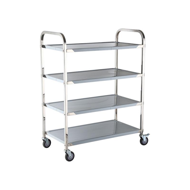 不锈钢送餐车方管手推收餐车餐厅加厚餐车多功能小推车商用酒店 - 图3