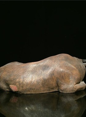 石湾公仔陶瓷f牛生肖创意家居客厅博古架电视柜摆件开业手工艺礼