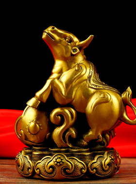 开运纯铜十二生肖摆件全套铜狗鼠D牛虎兔龙蛇马羊猴鸡猪招財三合