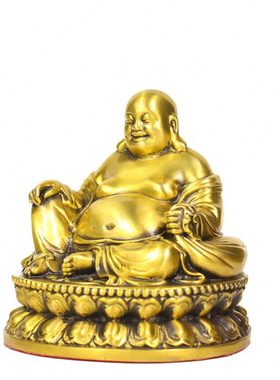 纯铜弥勒佛汽车摆件大肚弥勒佛布袋笑佛招财笑佛车载弥勒佛装饰品