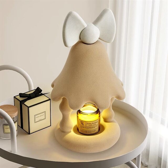 Melted wax lamp aromatherapy lamp table lamp simple q modern fragrance sleep aid lily of the valley fireless candle bedroom bedside table atmosphere