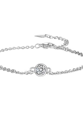 浪漫时尚永恒之恋手链女 t创意百搭锆石水晶手链小清新潮流手饰品