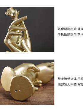 创意轻奢摆件客厅玄关电q视柜酒柜结婚布置装饰品情侣礼物精致摆