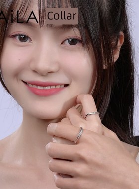 凯拉银饰Mbius戒指情侣戒指无障碍奢华高端N925银刻时尚简约男