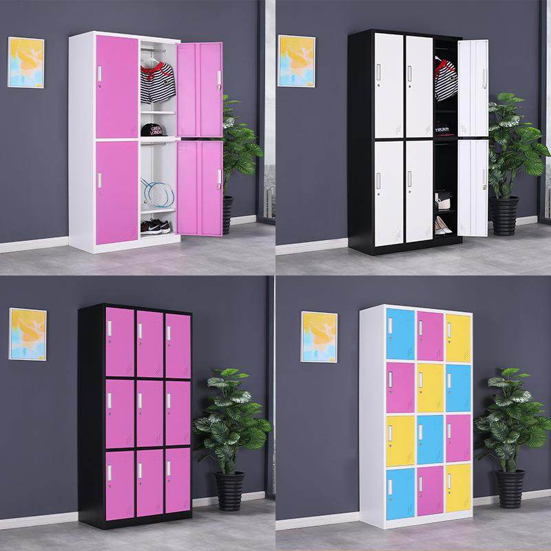 钢制彩色健身房更衣柜多门拆装储物柜会所彩色铁皮更衣柜员工柜厂,淘宝优惠券,粉丝福利购,淘宝优惠卷