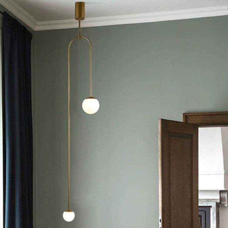 后现代简约卧室床头吊灯咖啡厅吧台创意玻璃灯具北欧极简线条吊灯,淘宝优惠券,粉丝福利购,淘宝优惠卷