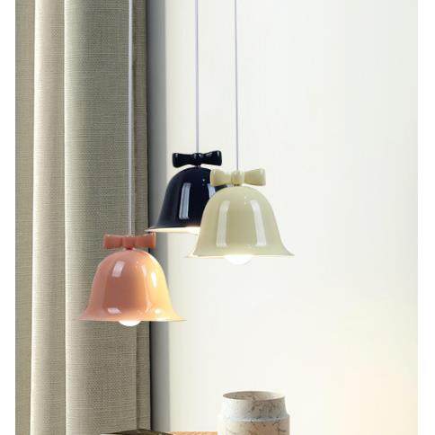 北欧简约阳台玄关床头灯餐厅吧台沙发背景灯创意蝴蝶结小铃铛吊灯,淘宝优惠券,粉丝福利购,淘宝优惠卷