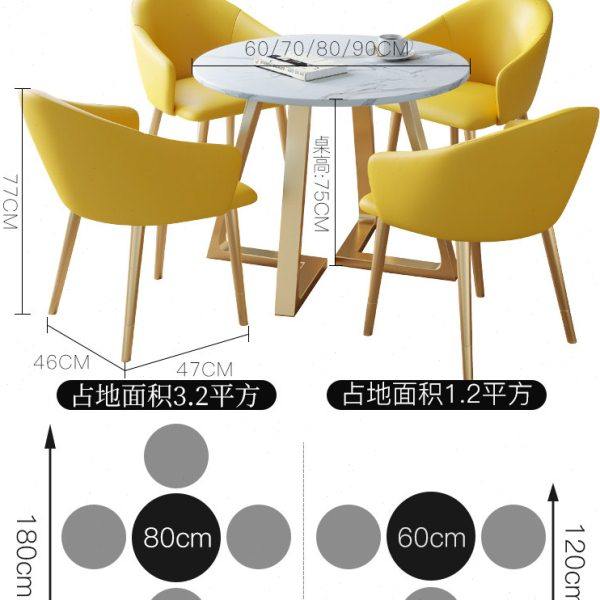 北欧简约办公会客桌椅休闲创意小圆桌商务洽谈接待桌店铺桌椅组合,淘宝优惠券,粉丝福利购,淘宝优惠卷