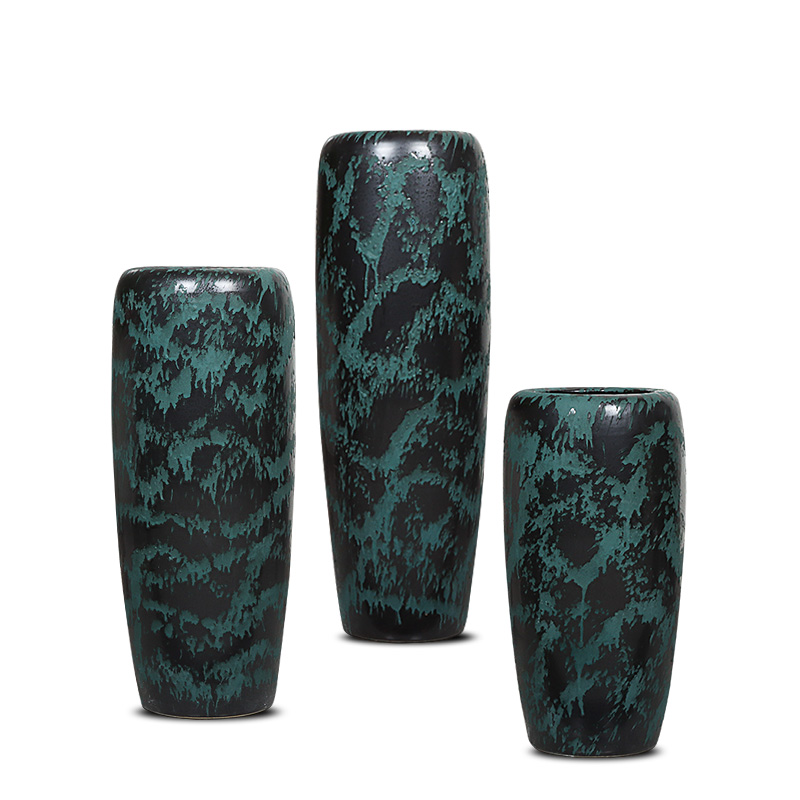 陶瓷花瓶高40cm50cqm60厘米落地插干花高款客厅电视柜样板房软装 - 图3