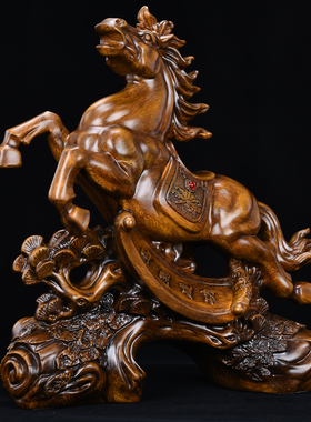 马摆件马到成功生肖马工艺礼品摆饰老板领导办公室装饰品乔Y迁办