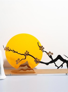 新中式意境小屏风摆件样板v间酒店玄关书房茶室禅意家居软装饰品