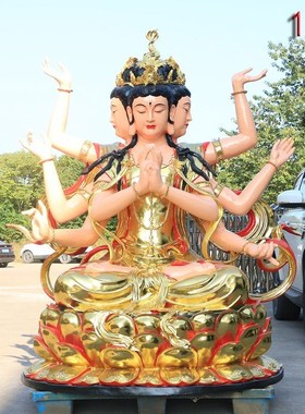 斗姆元君像斗母元君神像紫光圣母斗母星像圆明道姥先天尊供奉摆件