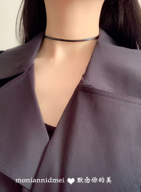 pu皮项圈女气质百搭款