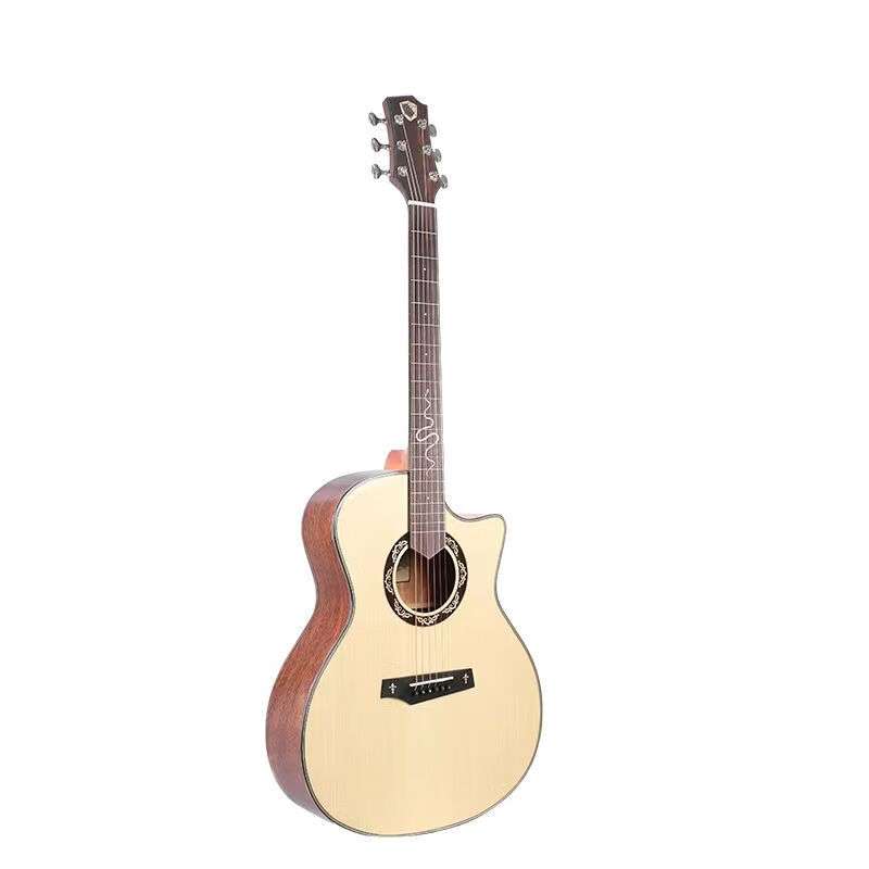 蓝盾蓝盾（Randon）吉他 中世纪系列 初学者入门进阶单板民谣木吉 - 图2