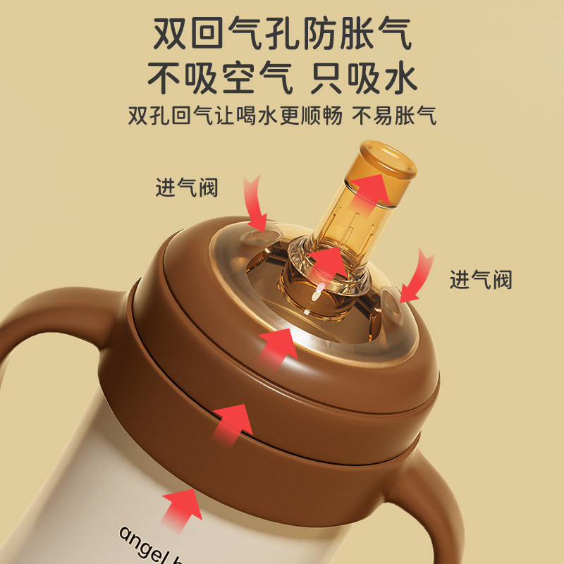 方世喜新官方旗舰店婴儿保温杯奶瓶宝宝一岁以上儿童吸管学饮水杯,淘宝优惠券,粉丝福利购,淘宝优惠卷