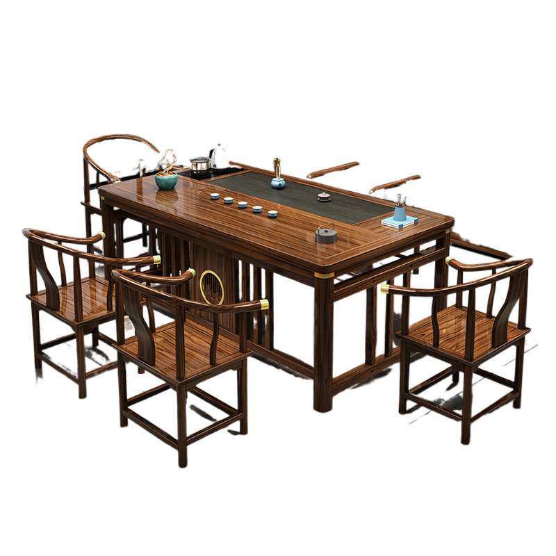 新中式阳台茶桌椅组合实木泡茶桌小户型茶桌一体一整套禅意喝茶桌,淘宝优惠券,粉丝福利购,淘宝优惠卷