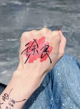 徐良时间折叠特别场演唱会应援纹身贴可水洗明星物料周边彩色贴纸