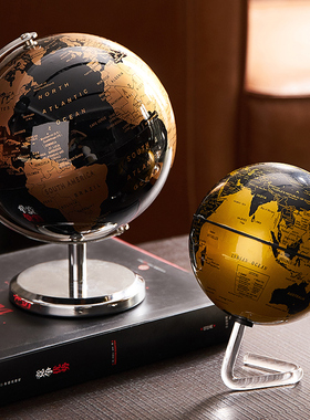创意摆件家居饰品地n球仪自转办公室桌面书柜儿童房间装饰学生礼