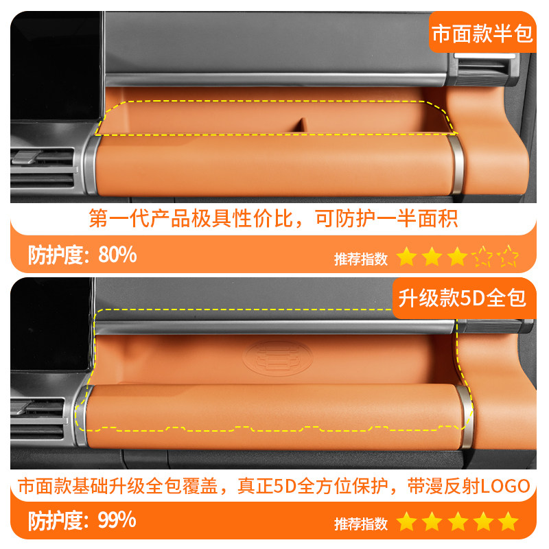 适用方程豹钛7闪充副驾驶硅胶储物盒仪表台收纳盒保护垫改装配件