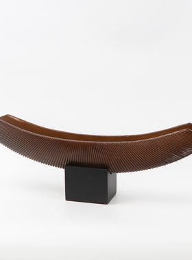 新中式禅意船型雕塑摆件摆件现代别D墅样板房客厅电视柜玄关桌摆