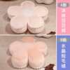 Double-sided flower pillow cushion ice silk bean velvet office living room chair cushion butt cushion bay window futon cushion
