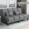 Folding sofa bed fabric small apartment rental room double simple office sofa bed all in one dual use