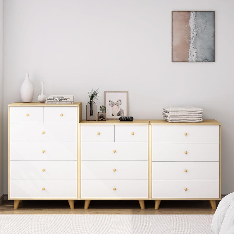 斗柜五斗柜简约现代卧室客厅收纳储物柜抽屉实木柜子房间置物架子 - 图3