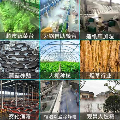 超声波工业加湿器工厂车间仓库恒湿增湿造纸超市蔬菜台喷雾保湿 - 图2