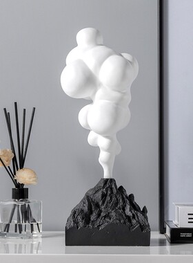 北欧创意举气球男孩摆件t样板房轻奢人物雕塑软装饰品电视柜摆设